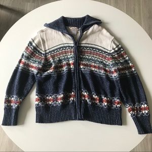 SOLD Vintage zip up sweater